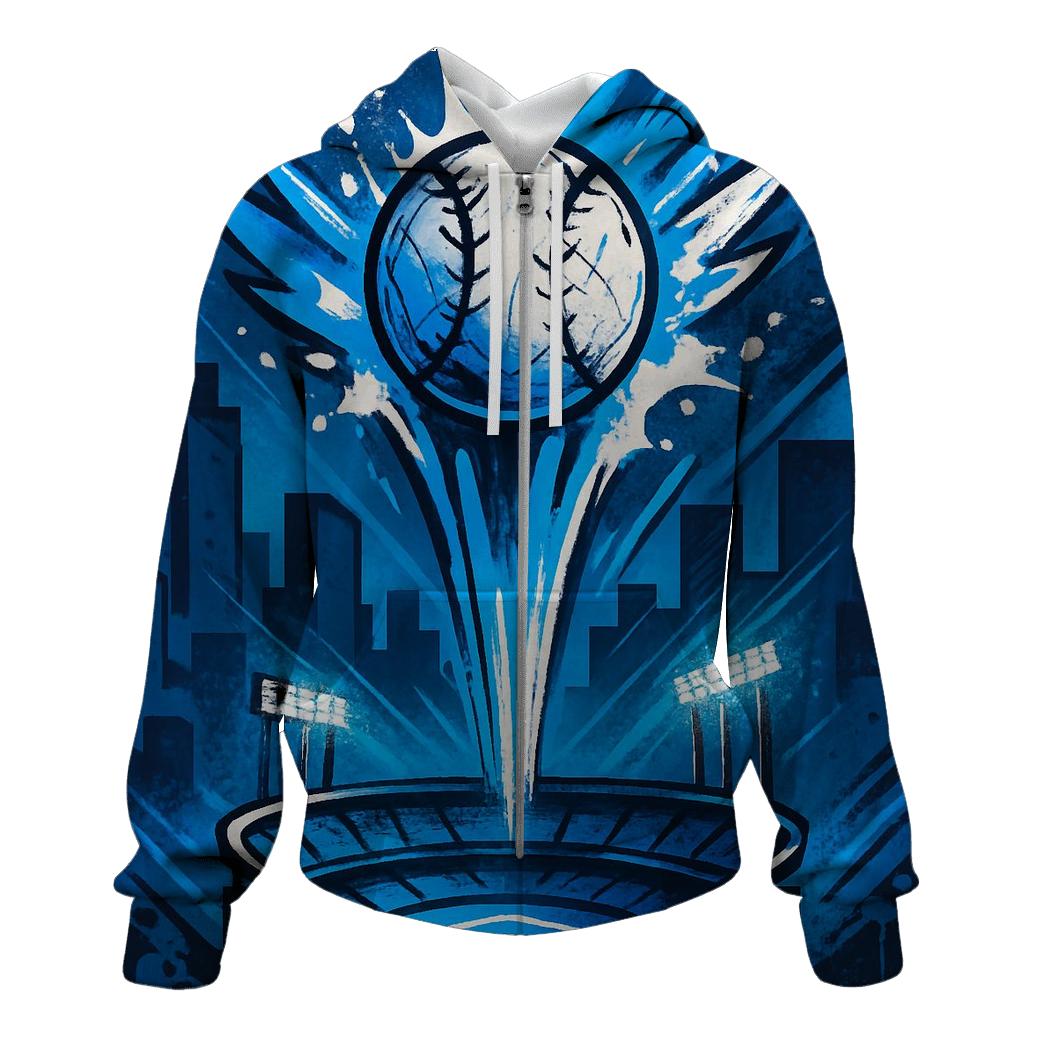 Graffiti Skyline Home Run Bloom premium hoodies