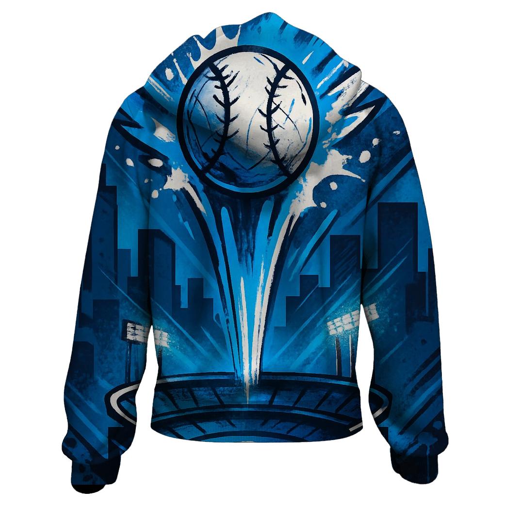 Graffiti Skyline Home Run Bloom premium hoodies