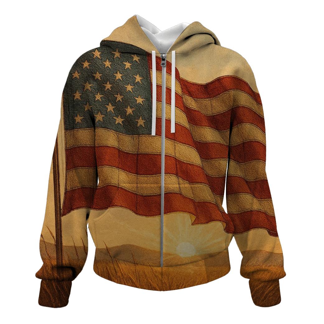 Prairie Dawn Patchwork Standard designer hoodies