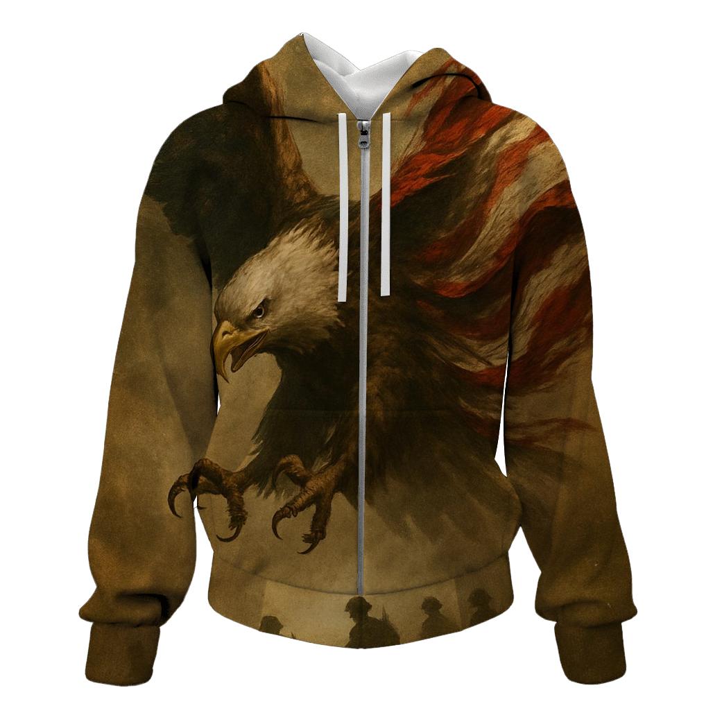 Sentinel Eagle Above The Dust Line heavyweight hoodies