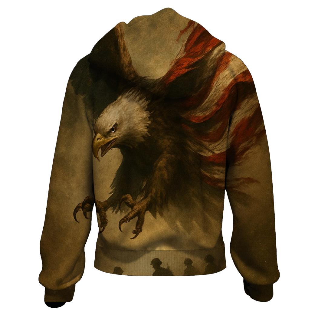 Sentinel Eagle Above The Dust Line heavyweight hoodies