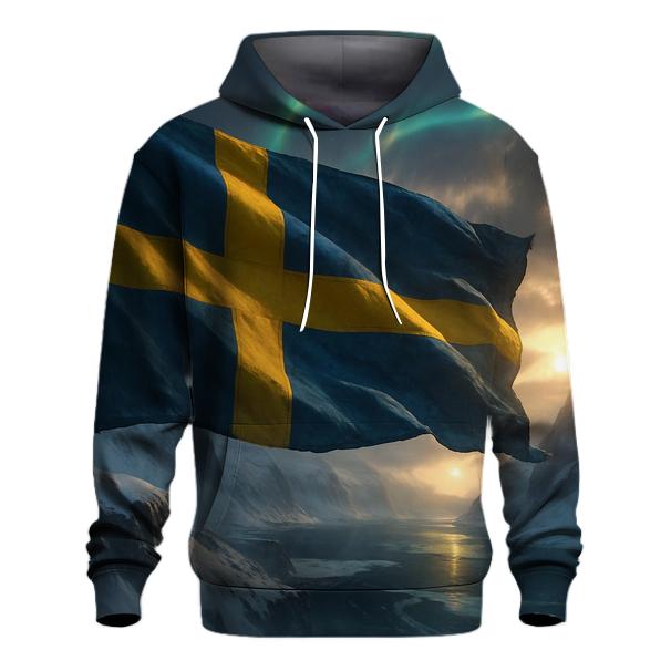 Sweden Aurora Fabric Crest hoodies fashion