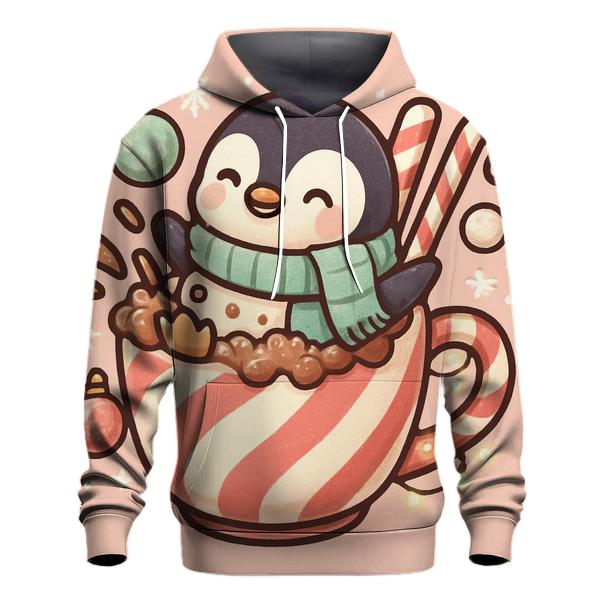 Peppermint Penguin Bubble Bath Bash graphic hoodies