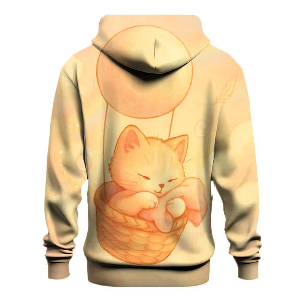 Sunrise Cloud Basket Kitten custom hoodies