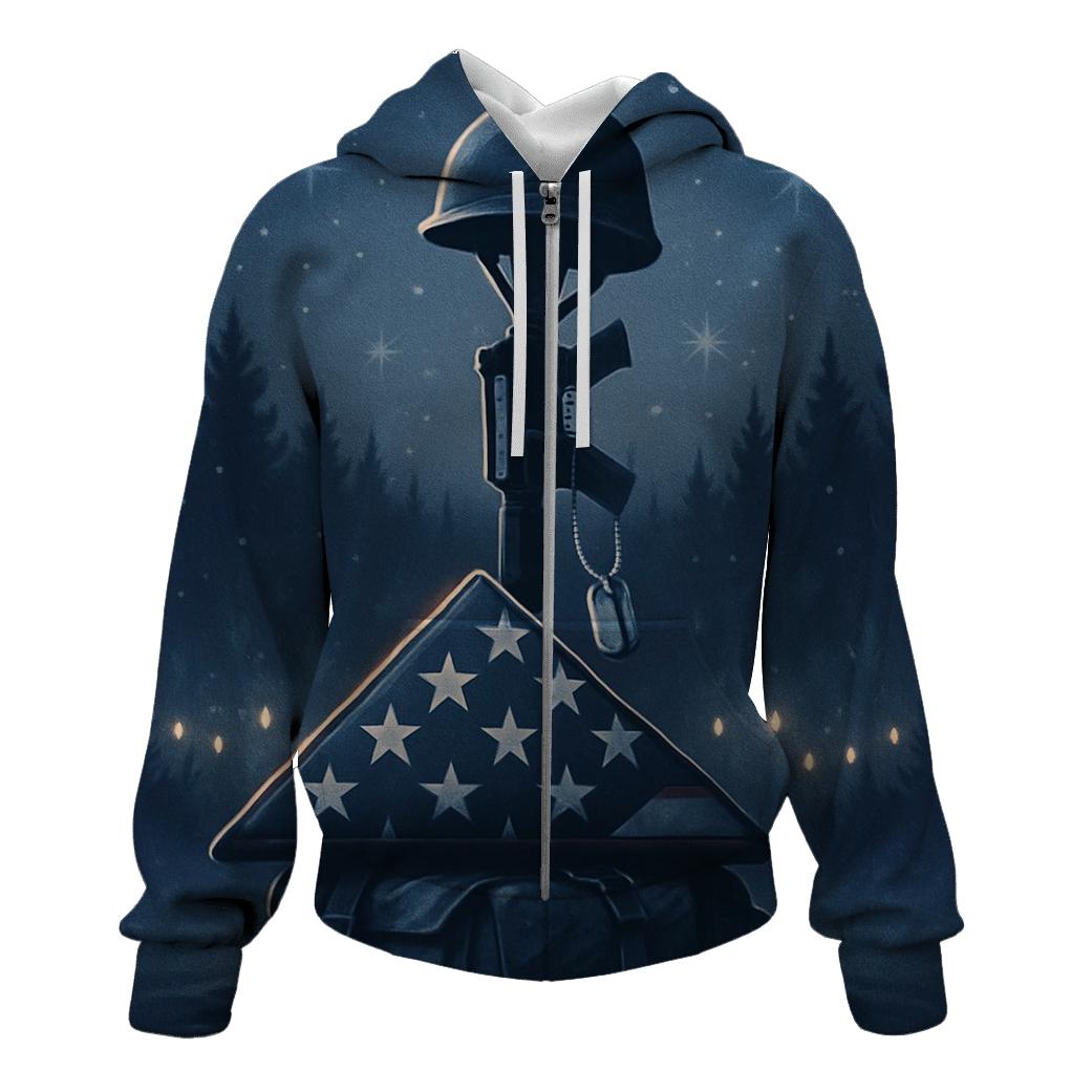 Memorial Stillness In Winter Light hoodies fashion