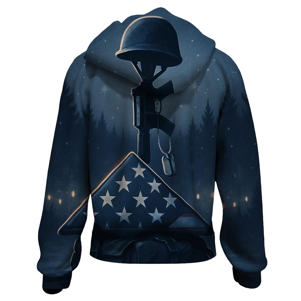 Memorial Stillness In Winter Light hoodies fashion