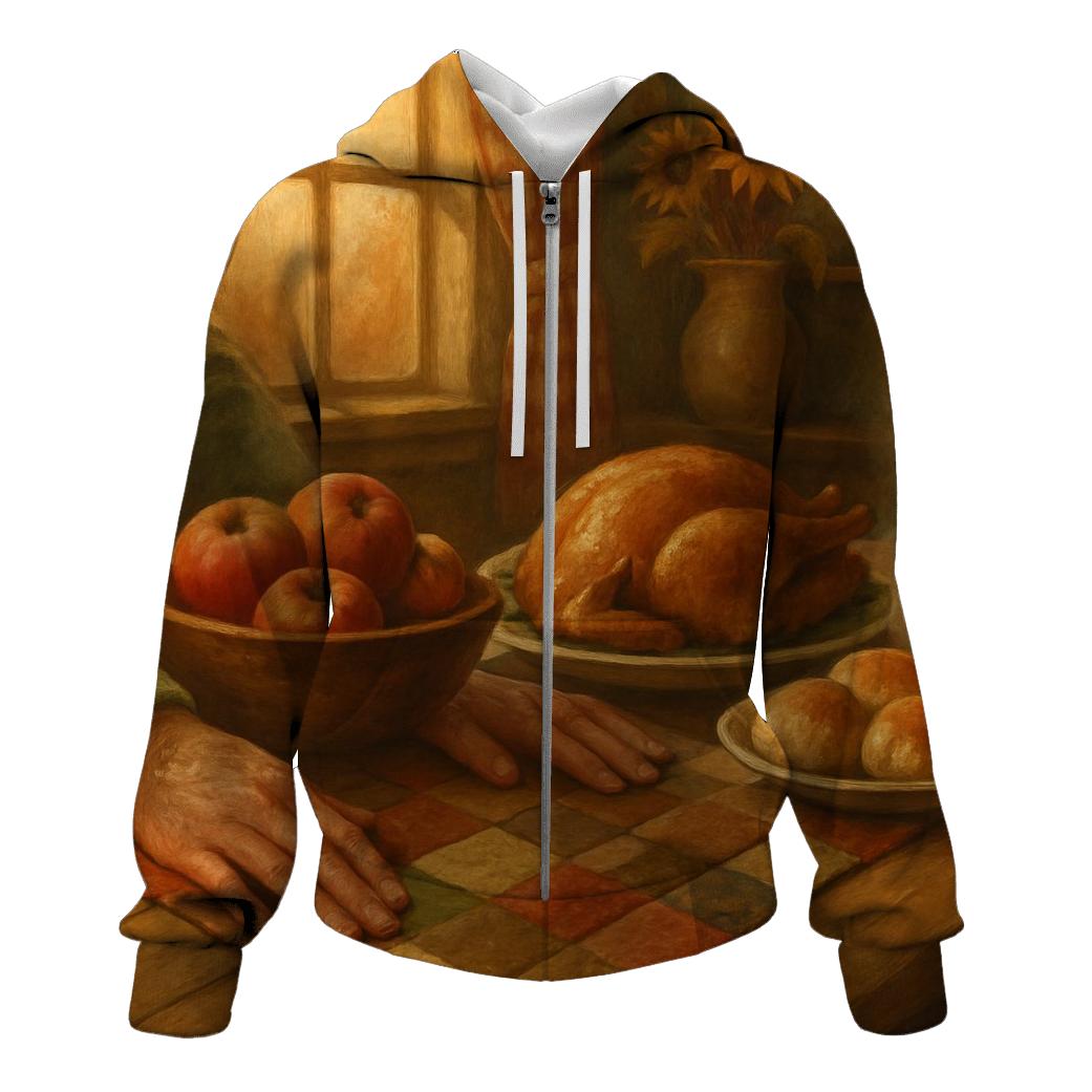 Grandmother Quilt Tabletop Gratitude Still Life hoodie designs