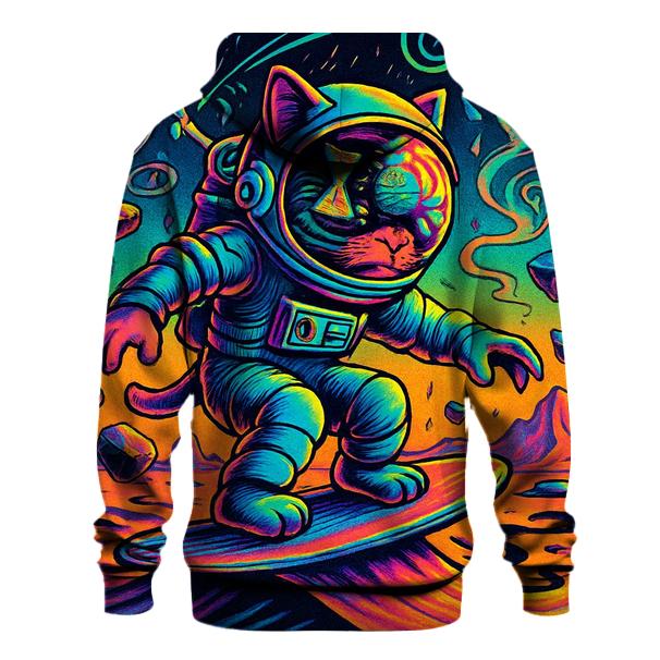 Time Dune Astronaut Cat designer hoodies
