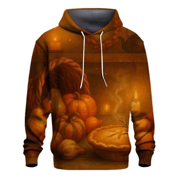 Candlelit Cornucopia Hearth heavyweight hoodies