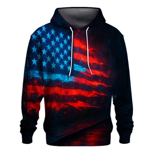 Neon Alley Starburst Banner zip-up hoodies