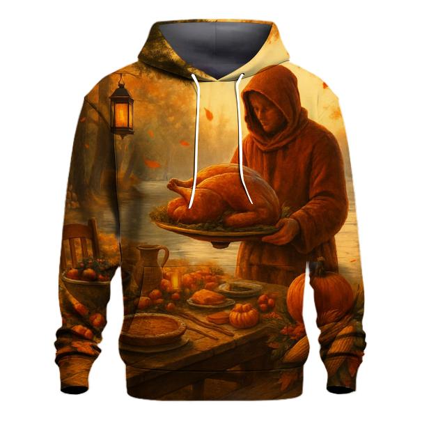 Autumn Lake Feast Under Lantern Pines hoodie designs