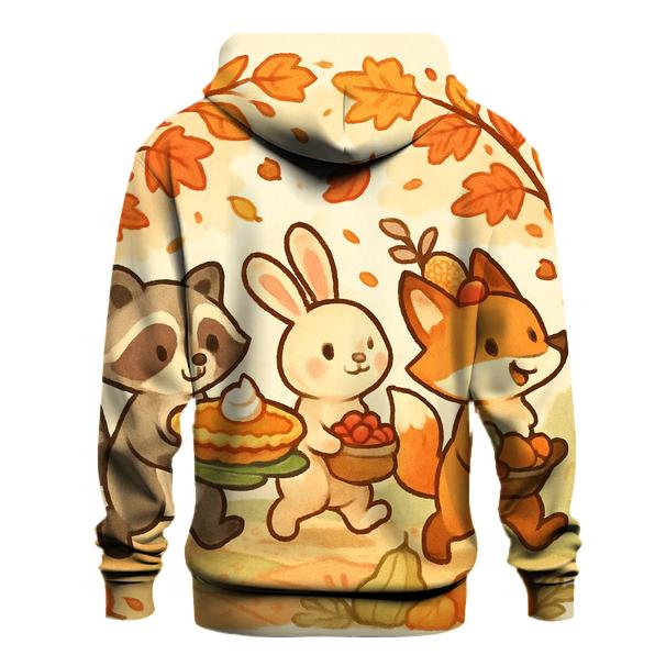 Woodland Friends Harvest Parade heavyweight hoodies