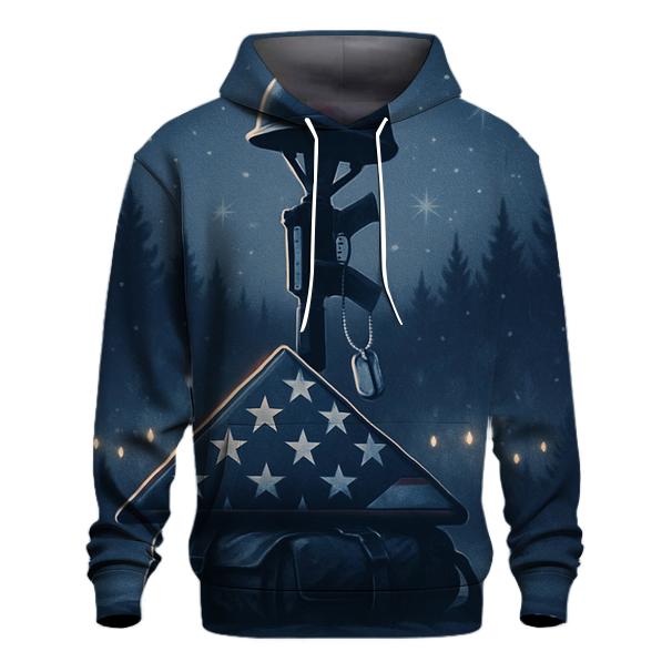 Memorial Stillness In Winter Light graphic hoodies