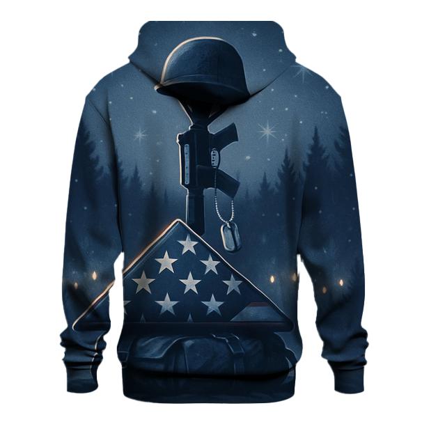 Memorial Stillness In Winter Light graphic hoodies