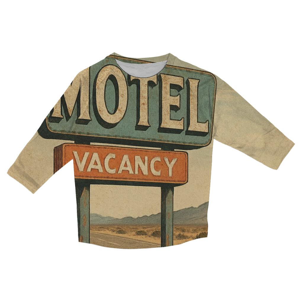 Faded Desert Motel Starburst Sign designer 3/4 sleeve blouses