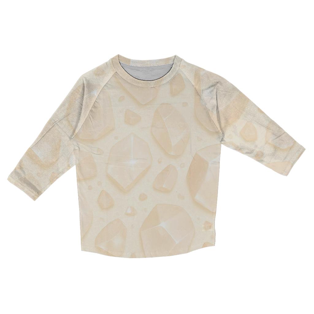 Champagne Crystal Terrace printed three quarter sleeve shirts