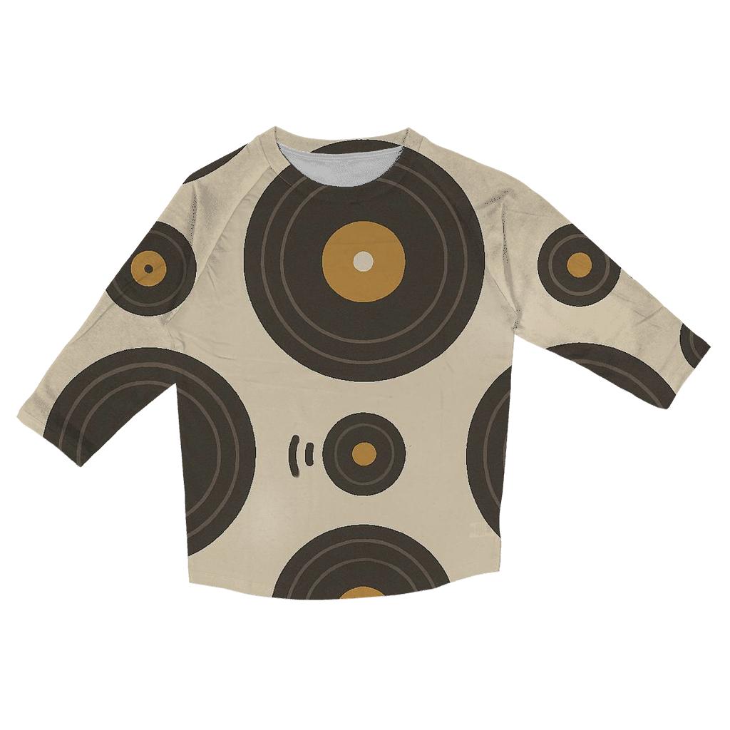 Groovy Vinyl Record Rings personalized 3/4 sleeve tees