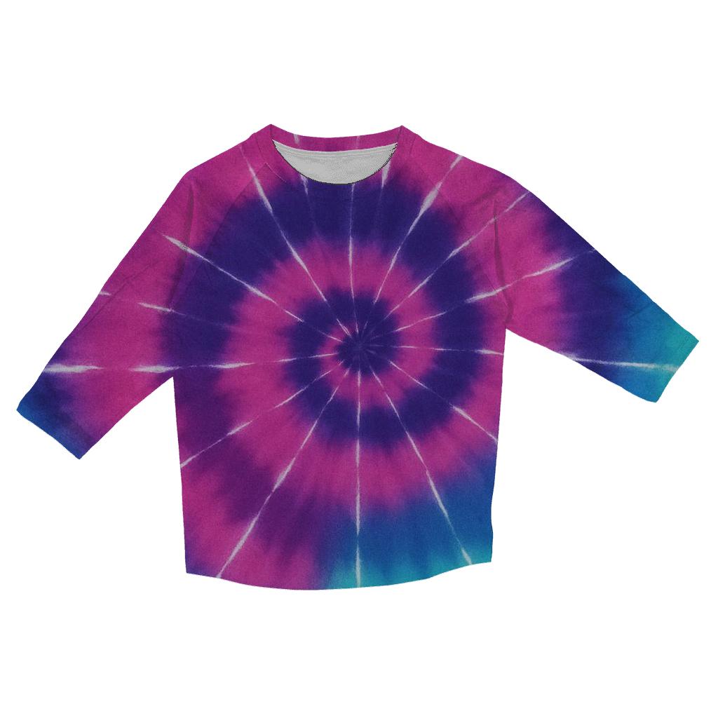 Nebula Spiral Overdye Whirlpool fashion 3/4 sleeve shirts