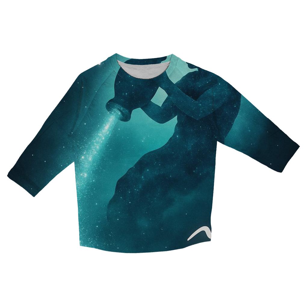 Aquarius Water Bearer Nebula Pour designer 3/4 sleeve blouses