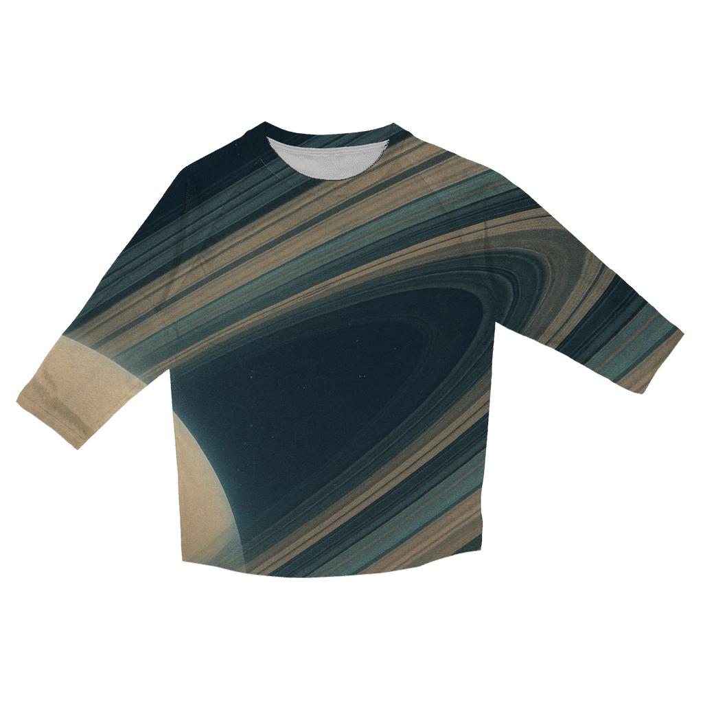 Ring Plane Shadow Weave fashion 3/4 sleeve shirts