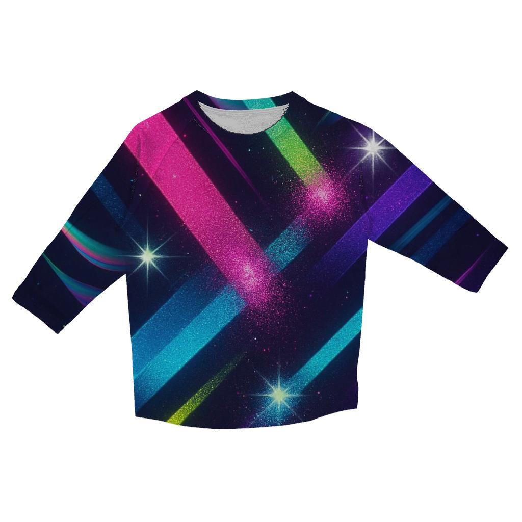 Neon Prism Velocity designer 3/4 sleeve blouses
