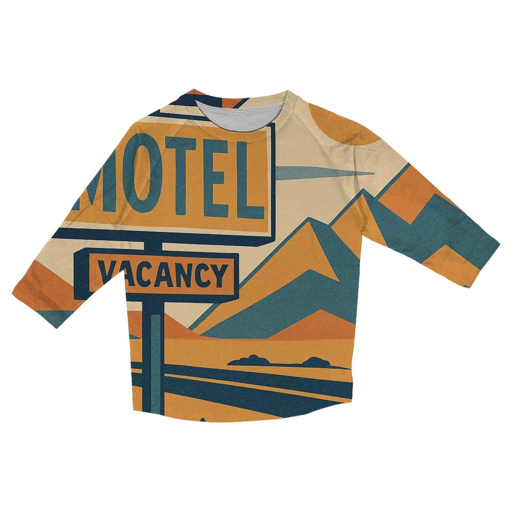 Desert Motel Postcard Geometry cotton quarter sleeve shirts