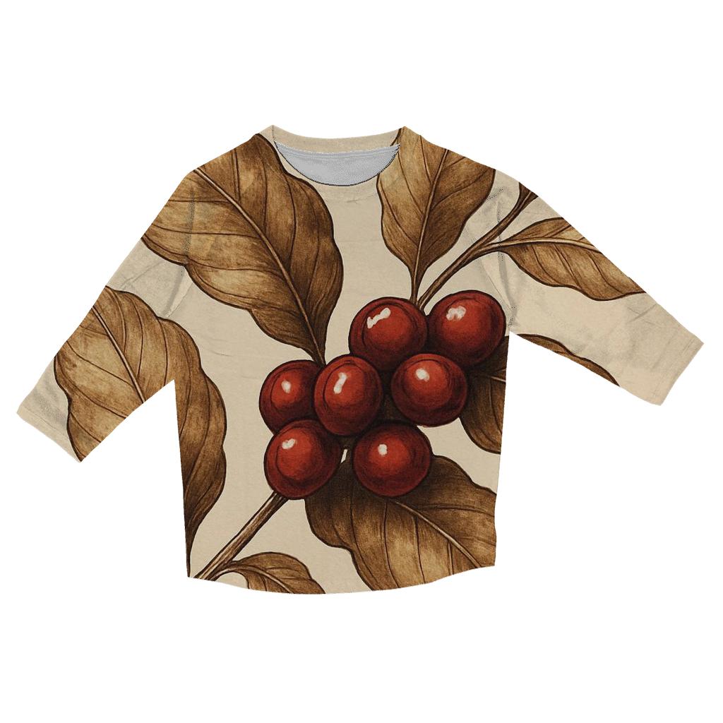 Cherry Branch Luster trendy 3/4 sleeve tops