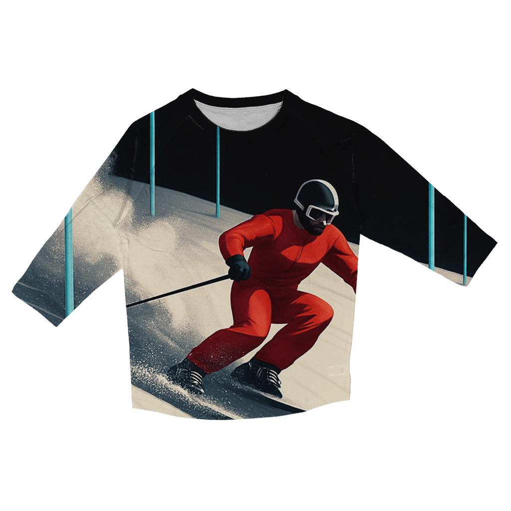 Lunar Powder Ski Slalom cotton quarter sleeve shirts