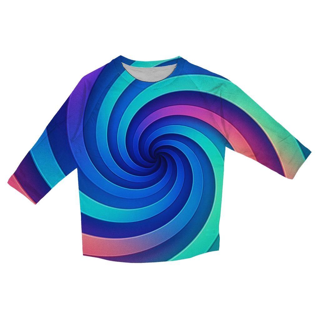 Citadel Prism Spiral printed three quarter sleeve shirts