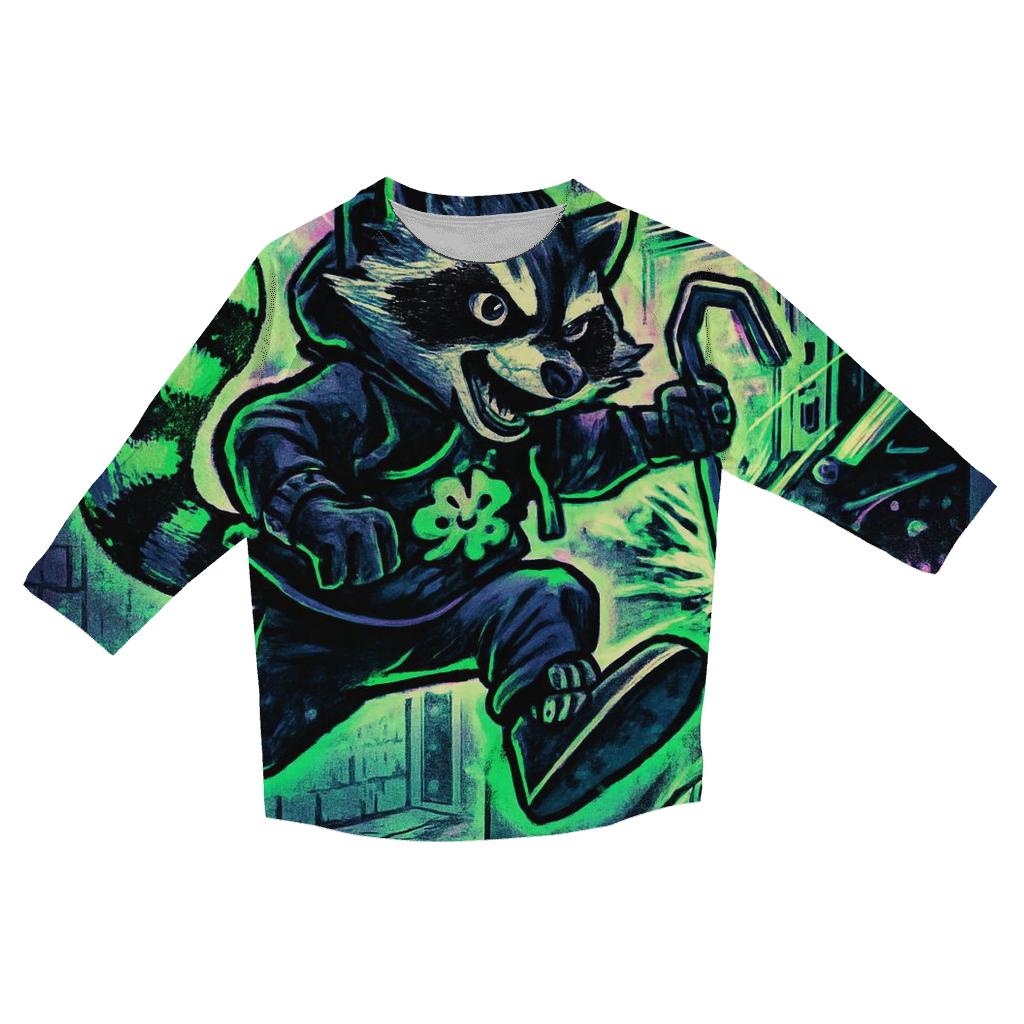 Vending Machine Portal Heist casual three quarter sleeve shirts