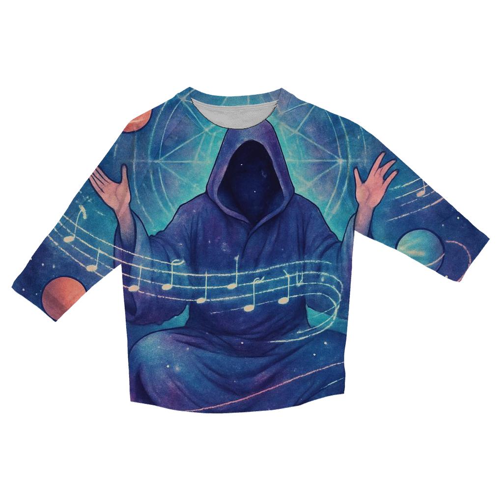 The Orrery Of Singing Nebulas stylish quarter sleeve tops