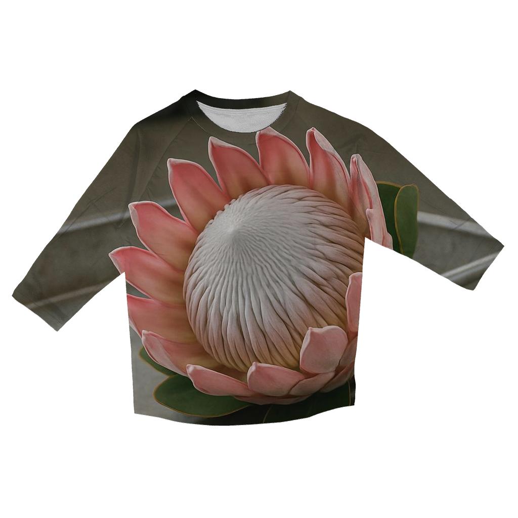 Protea Still Life On A Floral Auction Cart fashion 3/4 sleeve shirts