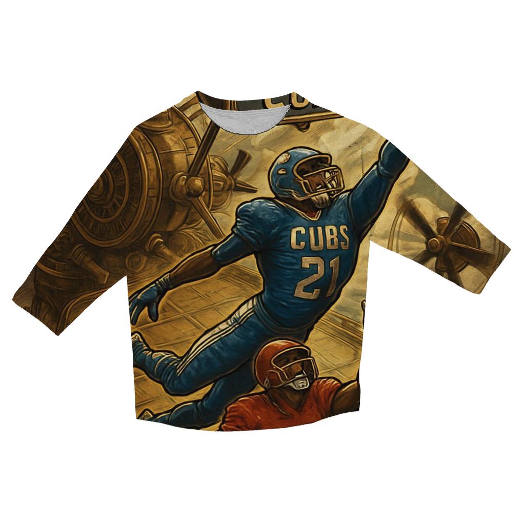 Steampunk Airship Bowl Braves Vs Cubs personalized 3/4 sleeve tees