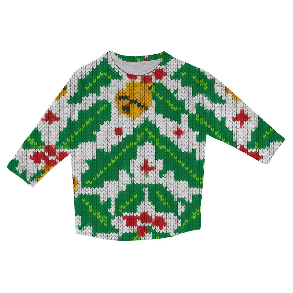 Holly Bell Chevron Ribbons Design custom 3/4 sleeve shirts