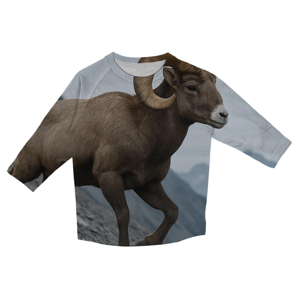 Scree Traverse Bighorn Ram trendy 3/4 sleeve tops