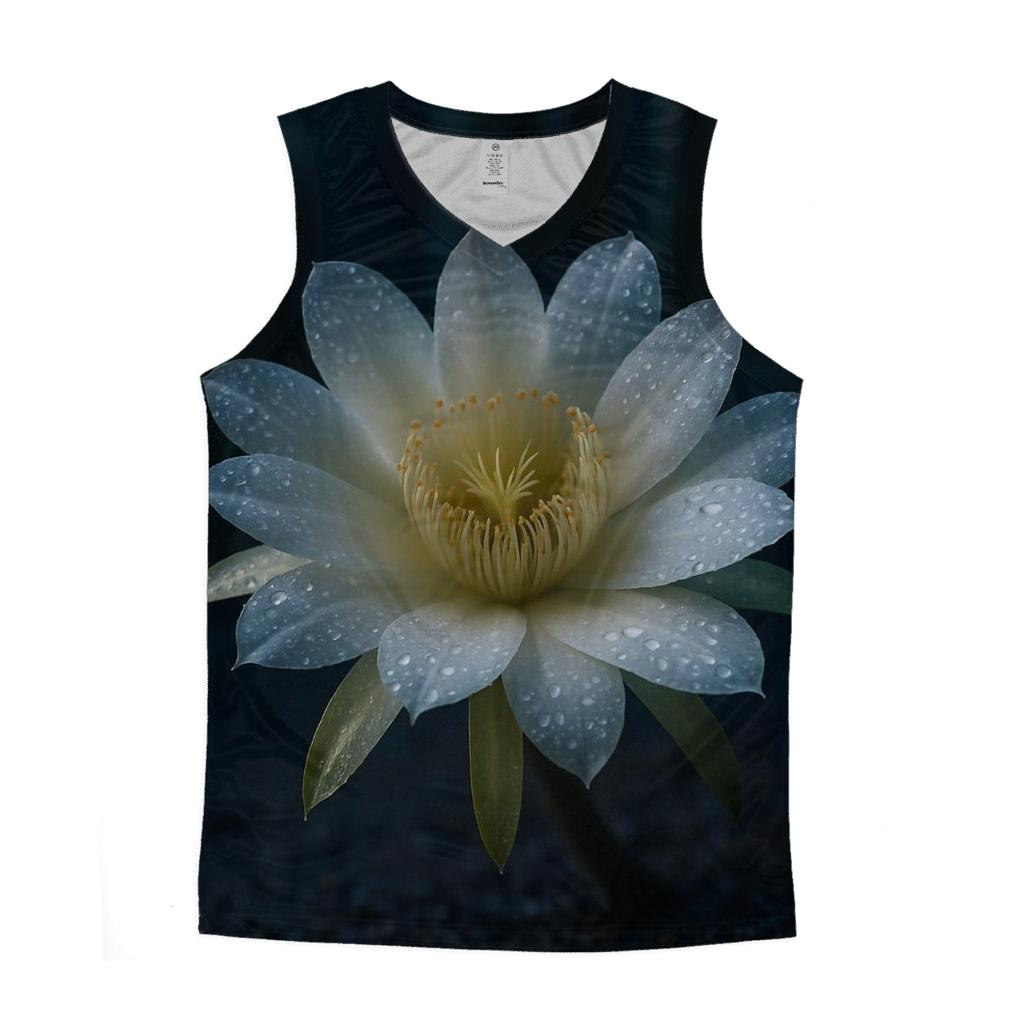 Night Blooming Cactus After Rain trendy fitted tank tops