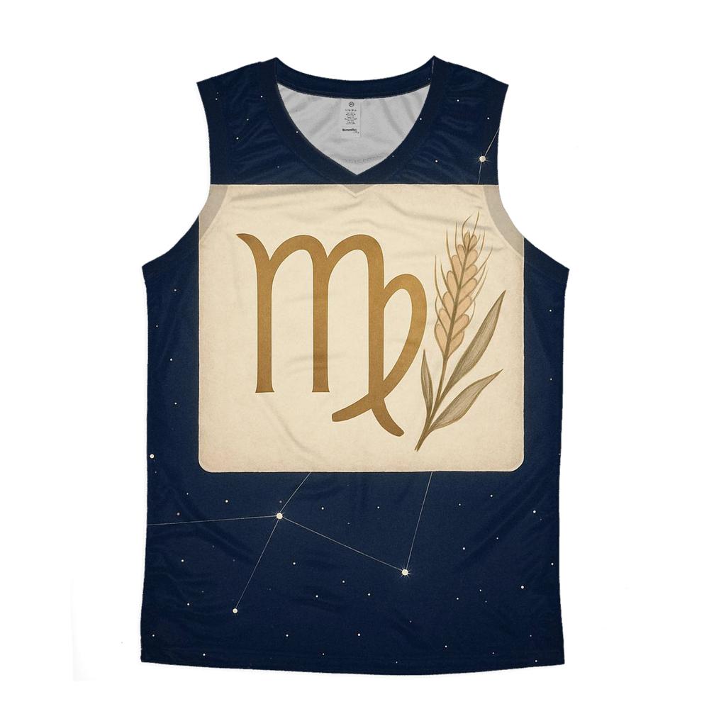 Virgo Sheaf Of Wheat Star Map custom tank tops