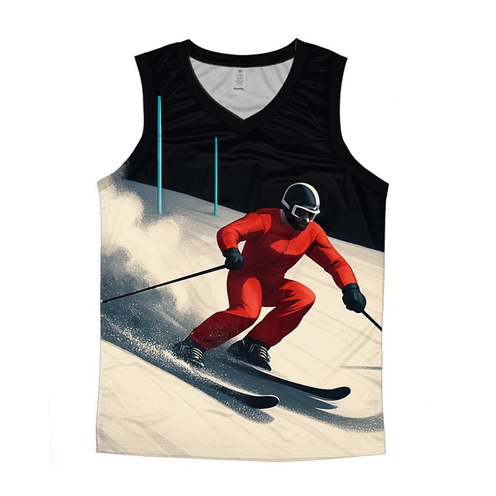 Lunar Powder Ski Slalom casual summer tank tops