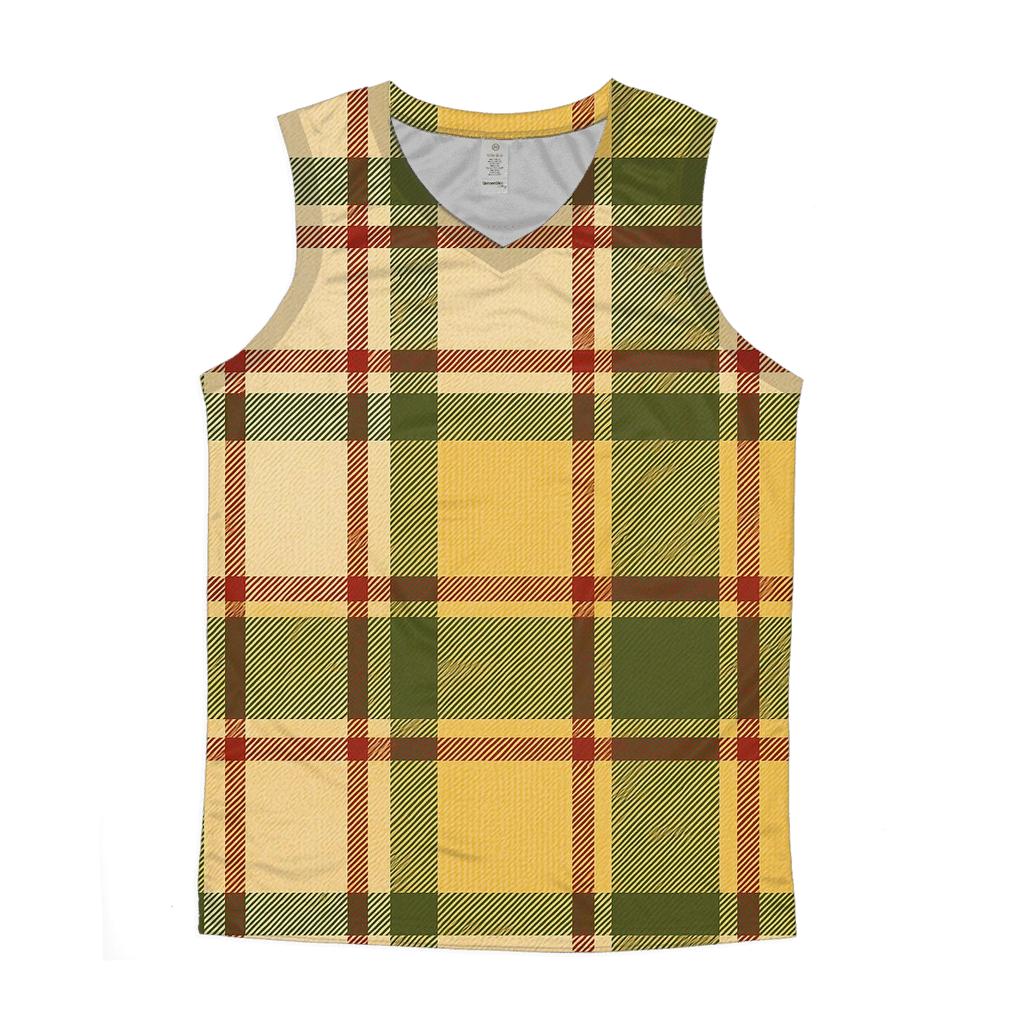Kitchen Harvest Plaid sports performance tank tops