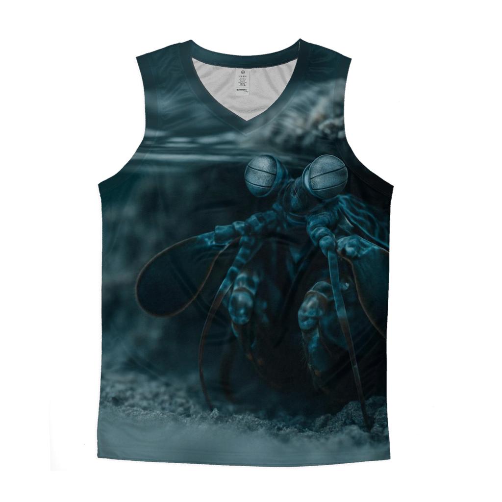 Tidepool Prism Peacock Mantis Shrimp sports performance tank tops