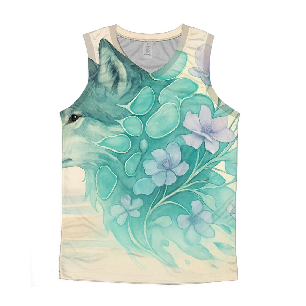 Tideglass Wolf Dream Atlas sports performance tank tops