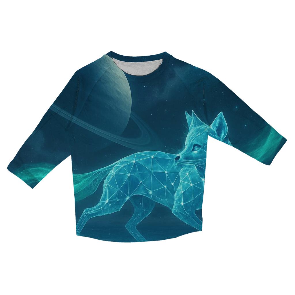 Aurora Fox Of The Polar Galaxy trendy 3/4 sleeve tops