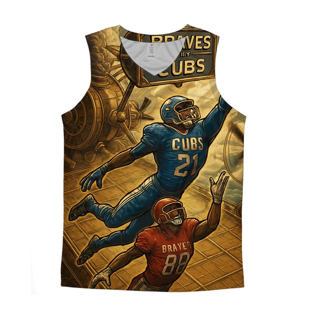 Steampunk Airship Bowl Braves Vs Cubs sports performance tank tops