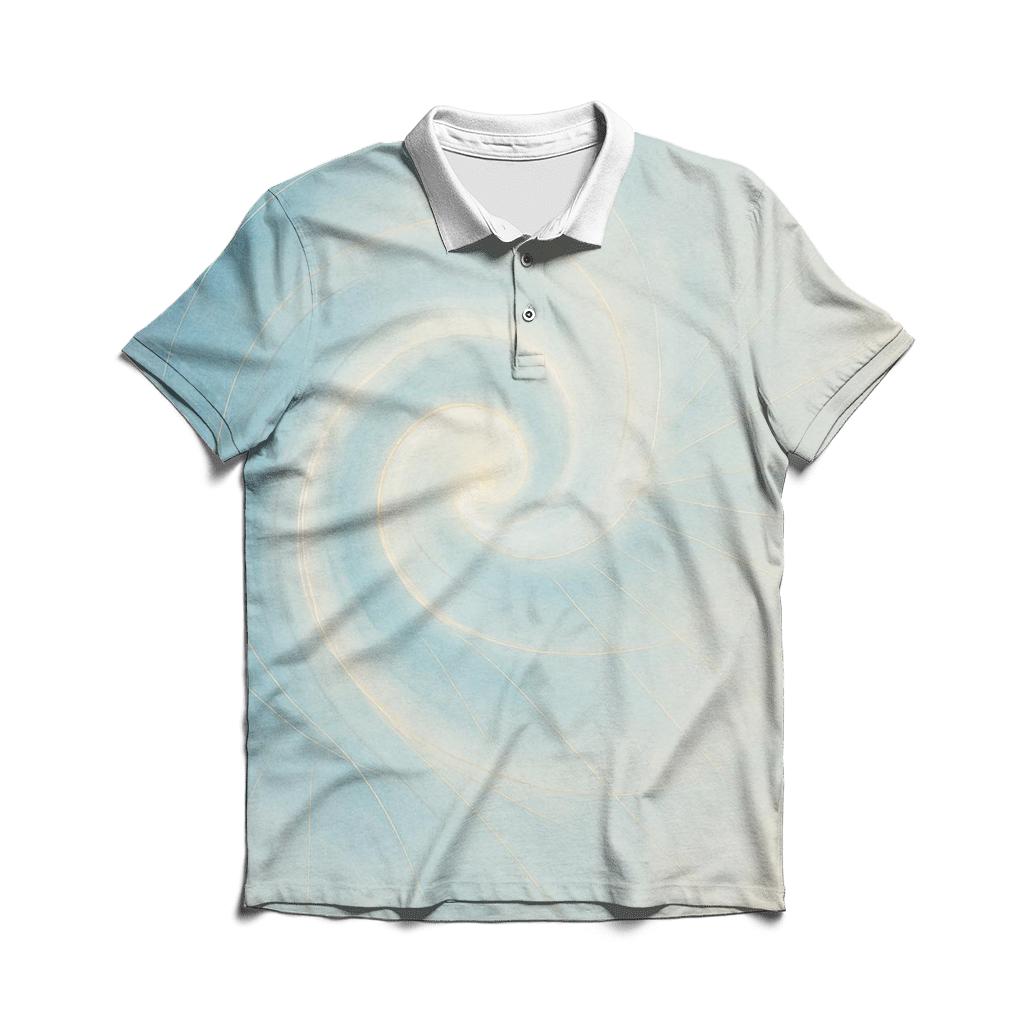Lumen Breath Spiral branded logo polo shirts