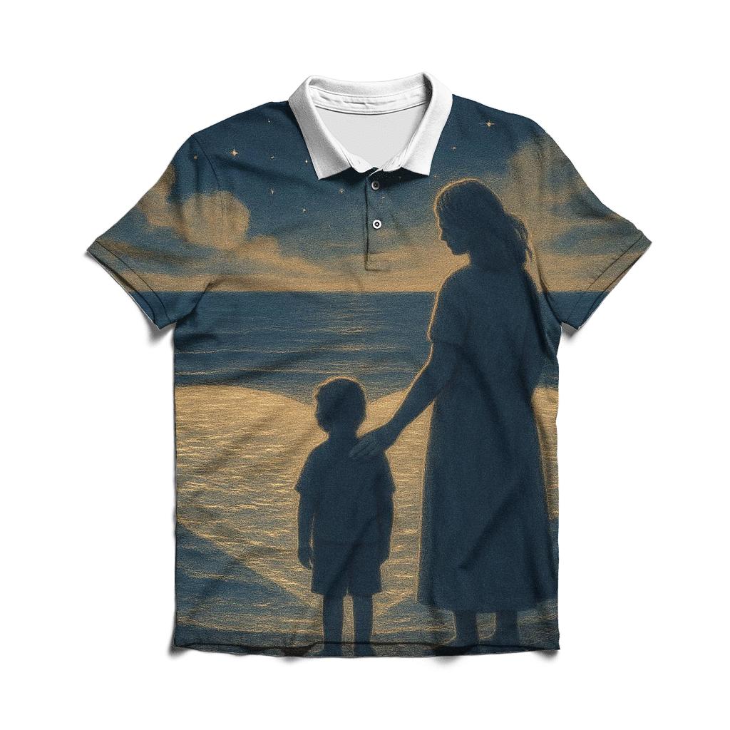 The Quiet Harbor Where Courage Begins premium cotton polo shirts