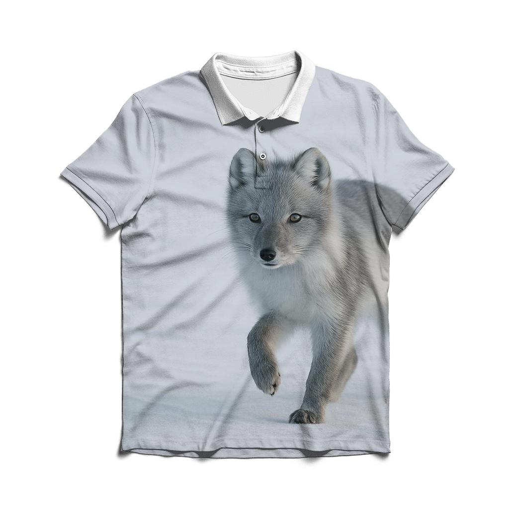 Frostline Pause Arctic Fox embroidered polo tops