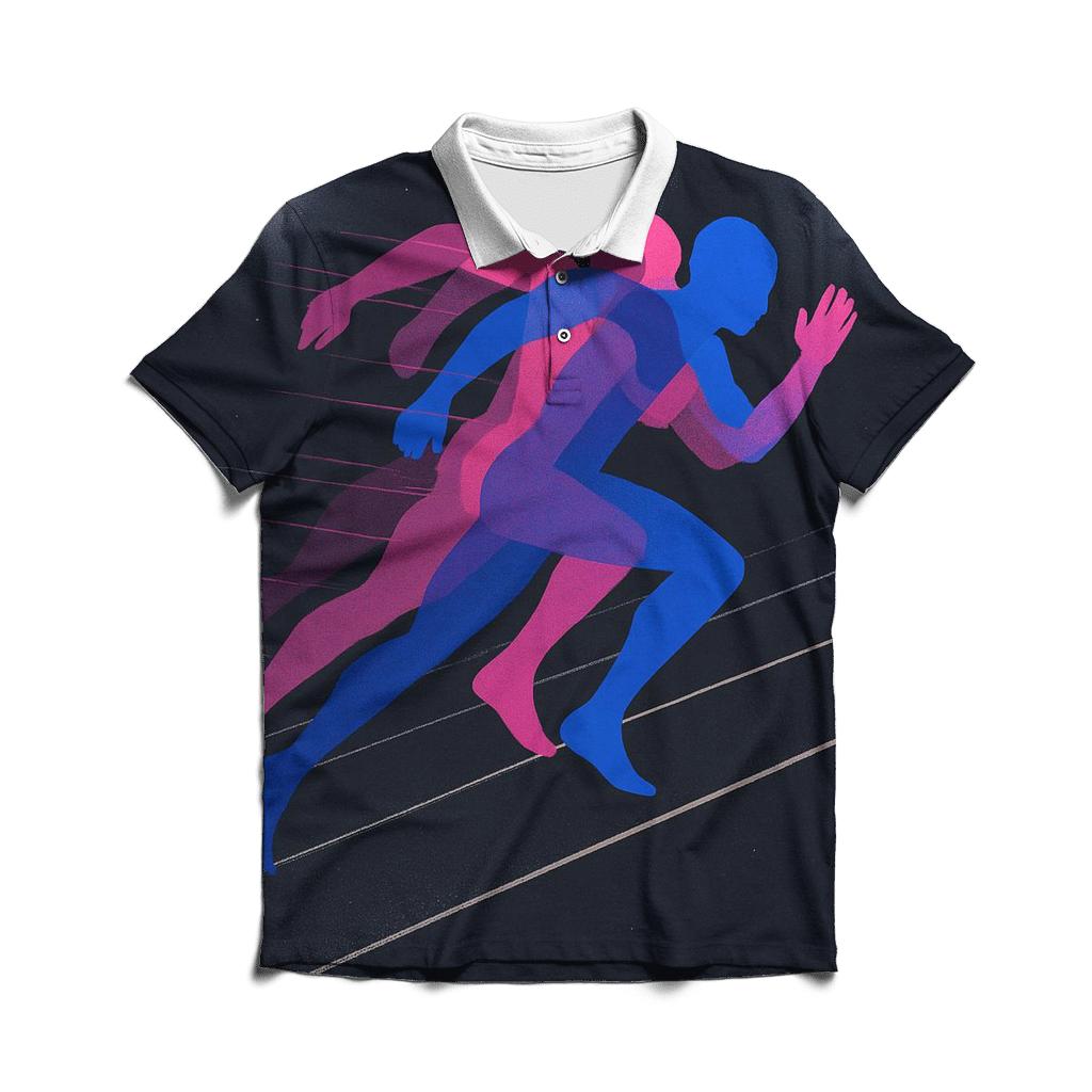 Neutrino Sprint Track embroidered polo tops