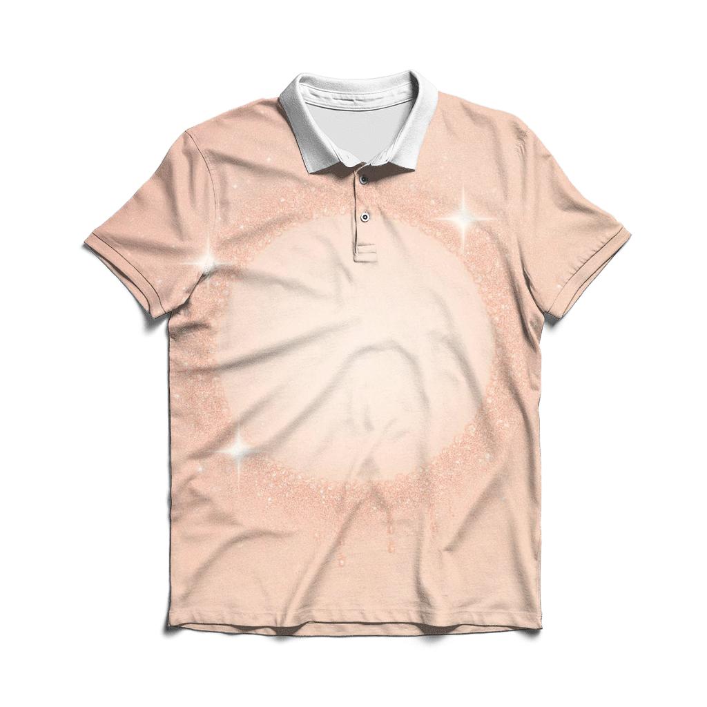 Rose Gold Halo Drift premium cotton polo shirts