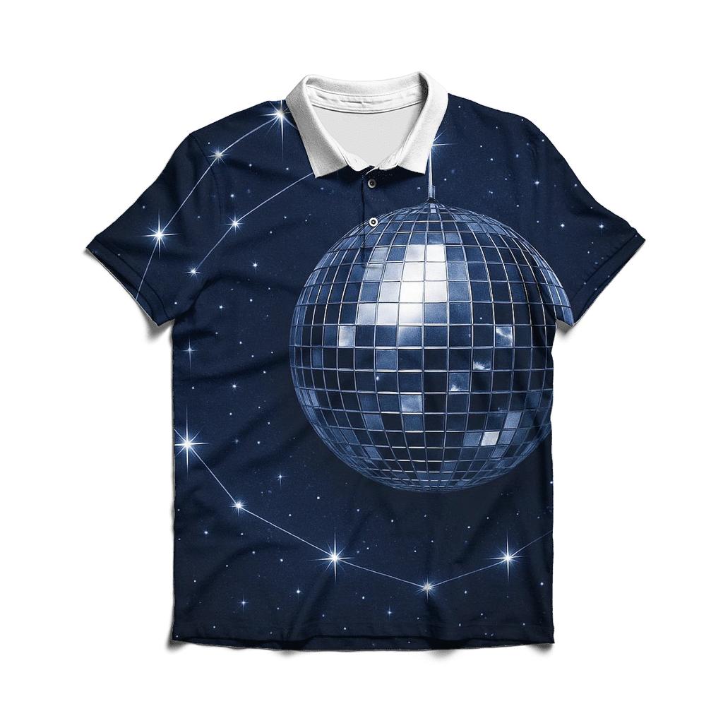 Midnight Disco Constellation personalized polo shirts