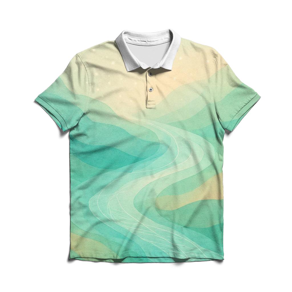 River Of Renewal stylish collar polo tees